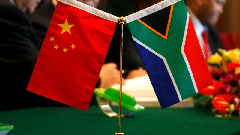 Flag of China and South Africa Flag of China and South Africa