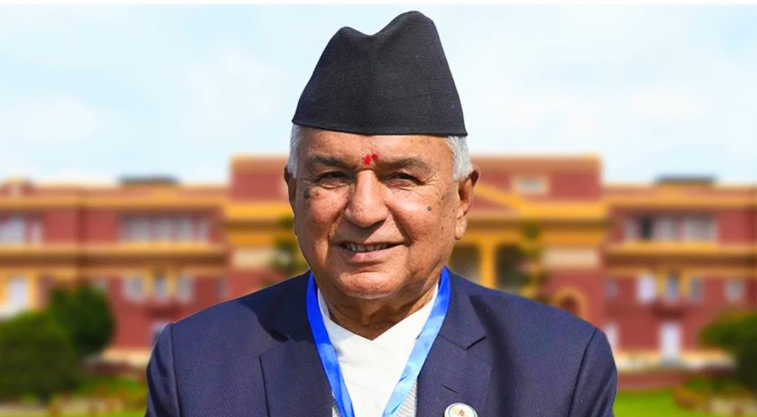 নেপালের রাষ্ট্রপতি রাম চন্দ্র পৌডেল।