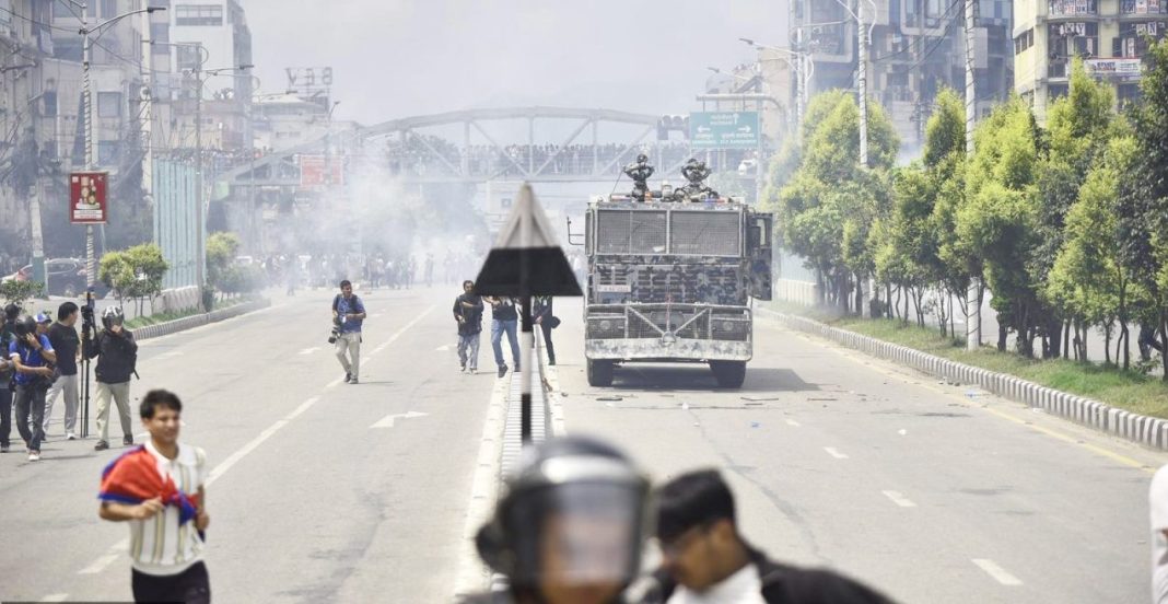 নেপালে বিক্ষোভ