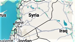 syria map , syria