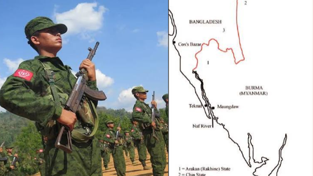 নাফ নদীতে আরাকান আর্মি