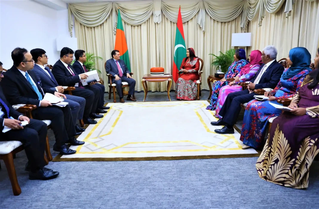 Foreign Minister Dr. Khalilur Rahman arrived in Malé to attend the 61st Anniversary of the Independence of the Republic of Maldives as the Special Guest c
