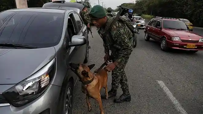 Representational file image of a car bomb attack in Colombia.