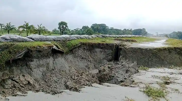 Monpura Embankment is at High risk