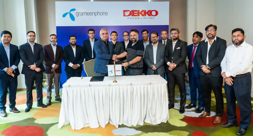 MOU signing ceremony between Grameenphone and Dekko Foods