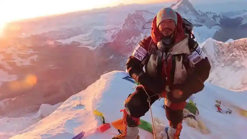Mountaineer Nirmal Purja during a high-altitude expedition before the deadly Broad Peak avalanche in Pakistan