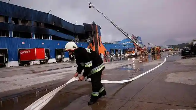 A Wildberries logistics centre in Russia's Tver region that was reported damaged following a Ukrainian drone attack. | File Photo Credit: Reuters
