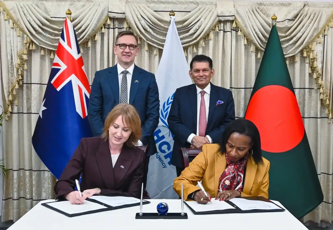 UNHCR and Australia Signing occasion to help Bangladesh