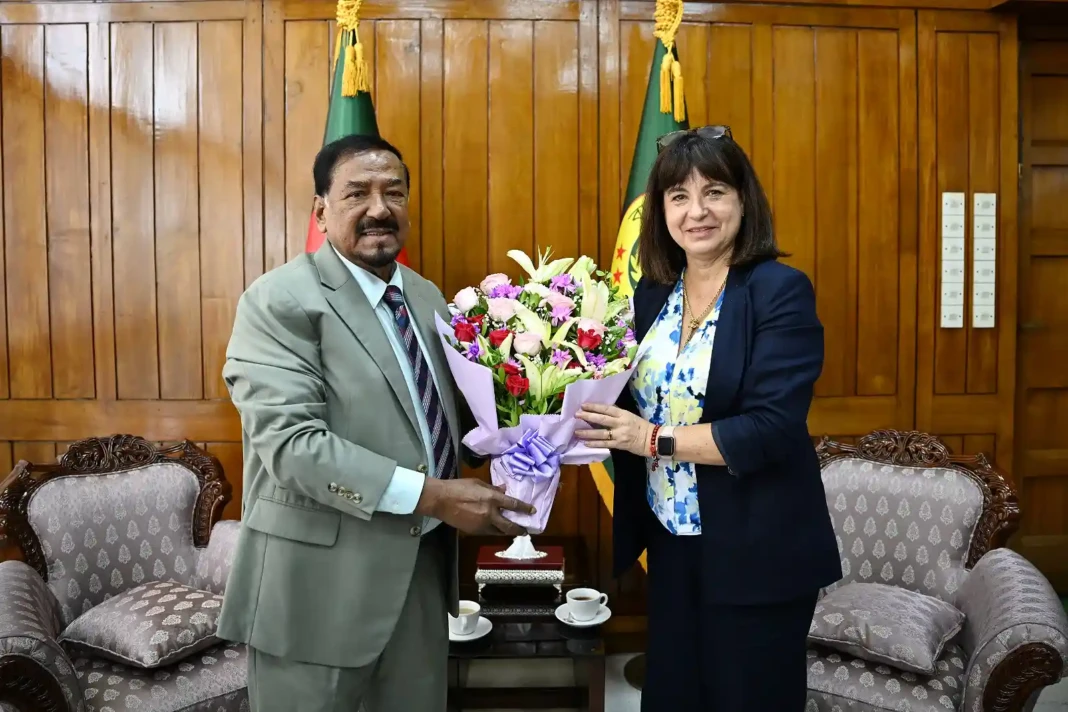 Hafiz Uddin Ahmad met IPU Secretary General Ms. Anja